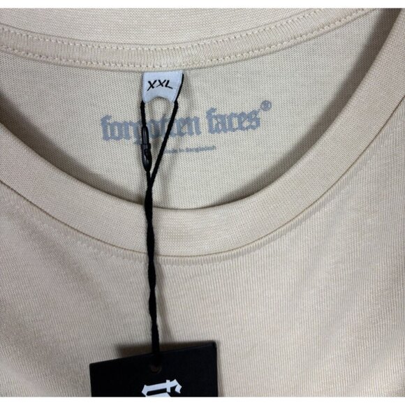 Forgotten Faces Mens Falcon Oversized Graphic Design T-Shirt Tan XXL NWT's. - Picture 4 of 8